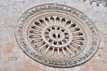 Carved rosette of the cathedral