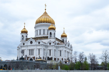 Fototapeta na wymiar The Cathedral of Christ the Savior Moscow