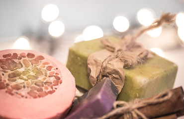 background handmade soap