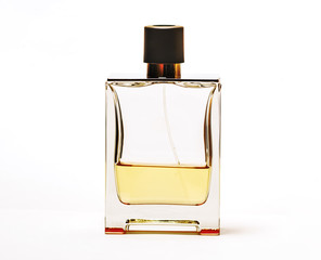 A bottle for perfume on a white background
