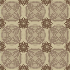 Seamless abstract floral pattern,mandala pattern