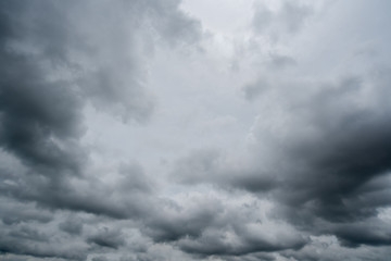 Obraz premium dark storm clouds with background,Dark clouds before a thunder-storm.