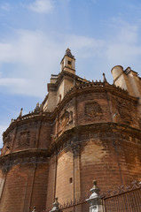 Obraz premium Historic buildings and monuments of Seville, Spain. Catedral de Santa Maria de la Sede.