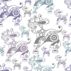 Seamless texture with Easter symbol 15
