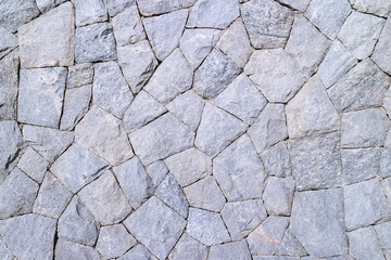 Granite rock stone wall