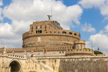 Mausoleum of Hadrian or Castel Sant'Angelo in Rome Italy