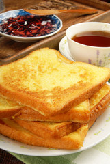 French toast  on the plate    