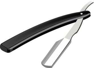 rasoio a lama da barbiere per tagliare la barba 