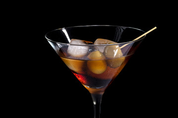 red vermouth wine with ice