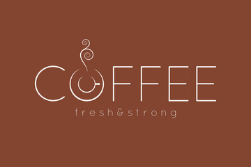 coffee logo menu design background