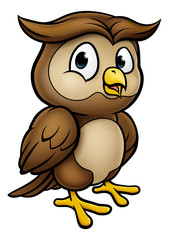 Obraz na płótnie Canvas Cartoon Owl Character
