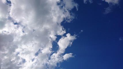 Blauer Himmel mit Wolken