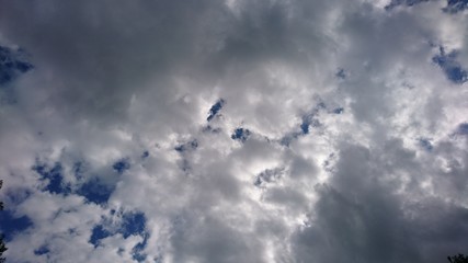 Blauer Himmel mit Wolken