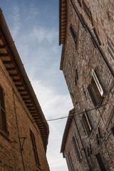 View of a street in Spello, Umbria, Italy