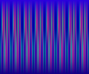 Abstract blue neon background with vertical pink, purple stripes