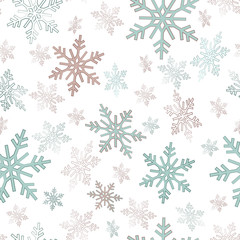 snowflakes background for the new year and Christmas design