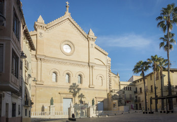 Fototapeta na wymiar La Seu Cathedral, Xativa, Spain