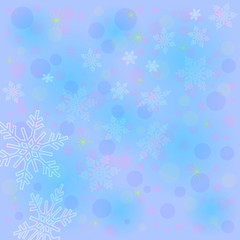 snowflakes background for the new year and Christmas design