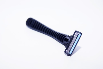 Shaving Razor Over White Background