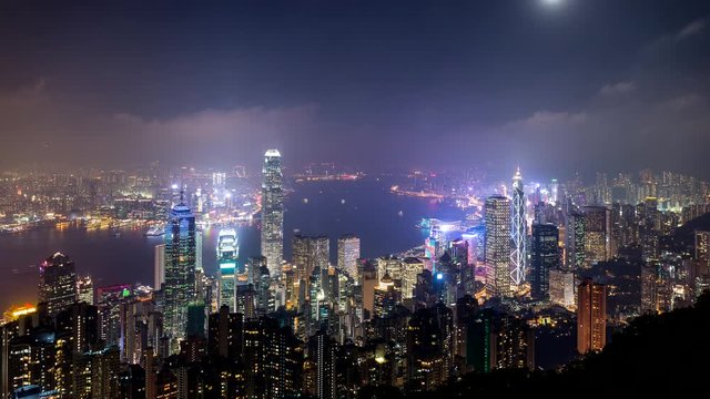 Timelapse of Hong Kong city