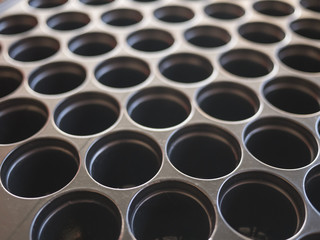 Black seed tray empty