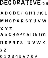 Horror Font - Grunge Typewriter Alphabet