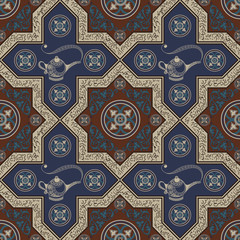 Seamless texture with an oriental topic 18