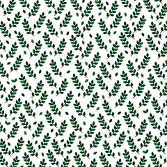 Vector background with green branches