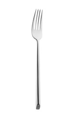 Elegant fork isolated on white background.