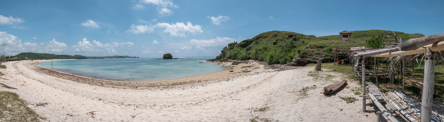 Turtle beach (Tanjung Aan) Kuta. Lombok. Indonesia
