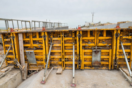 coffrage sur le chantier