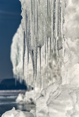 ice icicles and snow Cape