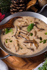 Tasty mushroom sauce