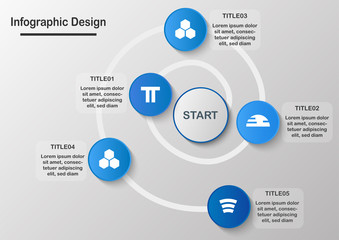 Infographic design in concept of 