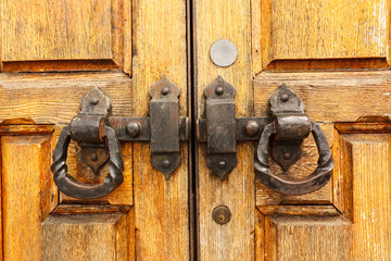 Vintage Wood Door and Lock