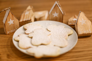 christmas cookies and decorations