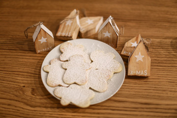 christmas cookies and decorations