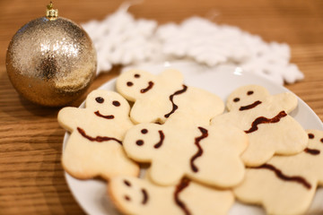 christmas cookies and decorations