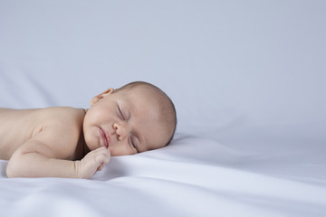 Beautiful newborn baby sleeping