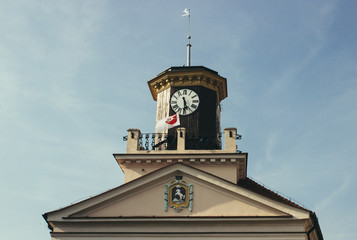 Fototapeta na wymiar Konin, Poland. Historic town hall. Greater Poland province.