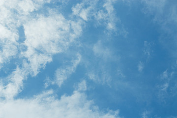 Blue backdrop in the air for text.