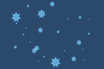 Fototapeta na wymiar Christmas abstract background of snowflakes. Vector illustration