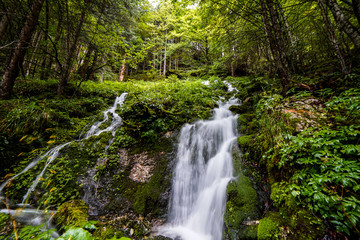 Austria waterfall Hallstatt nature