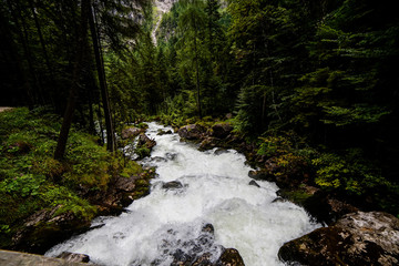 Austria waterfall Hallstatt nature