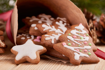 Christmas gingerbread cookies.