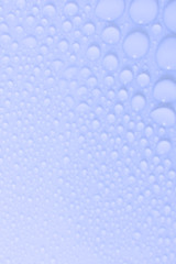 Blue water drops for background
