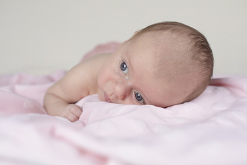 Newborn baby girl