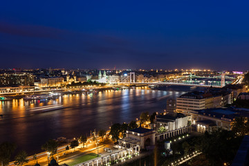 Fototapeta na wymiar Budapest City by Night in Hungary