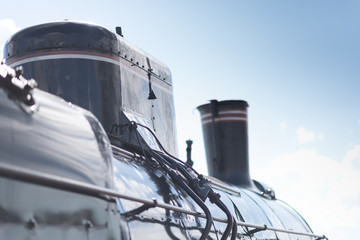 Left side of the locomotive view. Close-up
