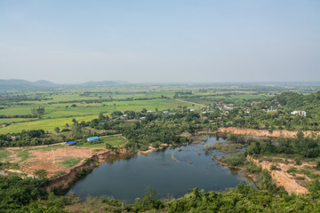 Fototapeta na wymiar Beautiful scenery in the countryside Ratchaburi Province Thailand